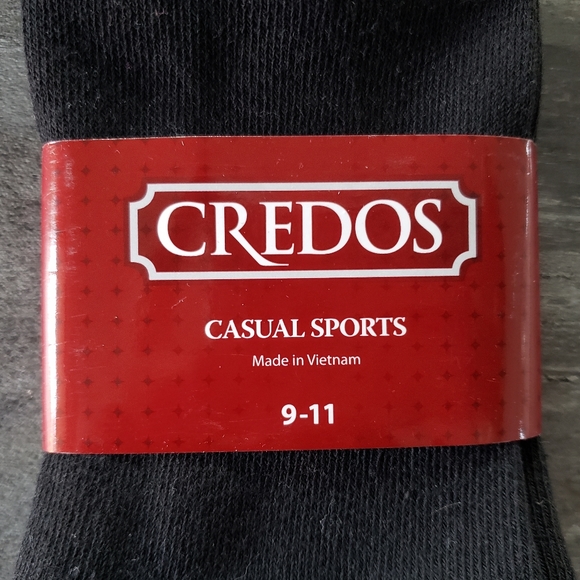 Black Casual Credos Sport Sock 6 Bundle - Picture 2 of 3